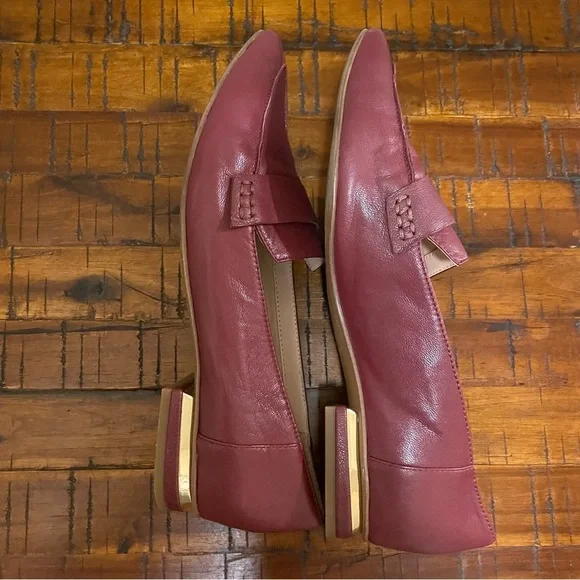 Franco Sarto Red Flats Modern Loafers - Picture 7 of 8